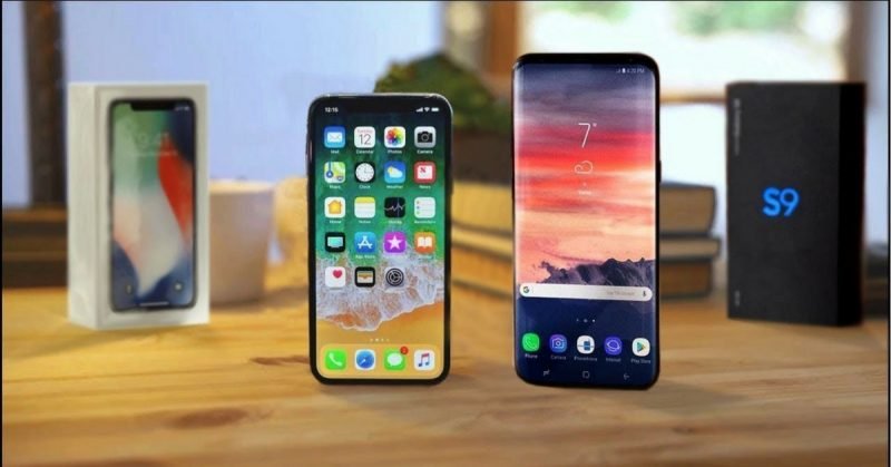 sasmung s9 vs iphone x